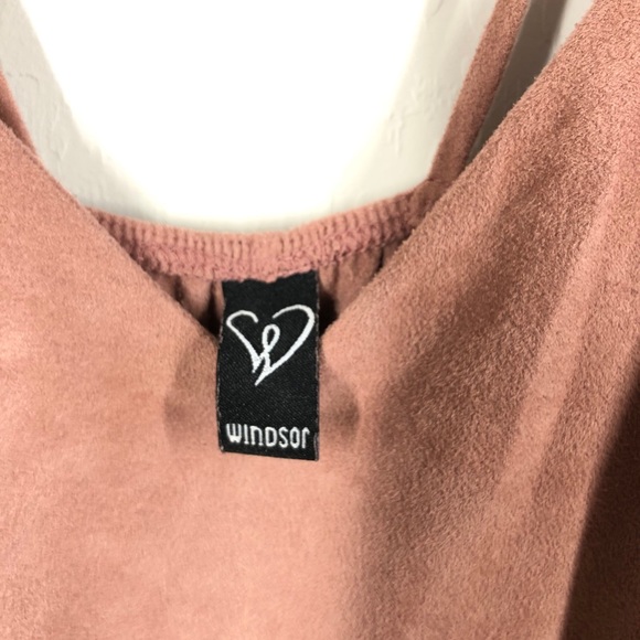 ❌SOLD❌WINDSOR Suede Asymmetrical Bodycon Dress - Picture 5 of 11